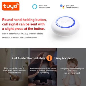 ใหม่ล่าสุดระบบเตือนภัยการรักษาความปลอดภัย Tuya สมาร์ท WiFi SOS ปุ่มฉุกเฉินที่มี RF433Mhz PST-<span class=keywords><strong>WE571</strong></span> - Product Image 5