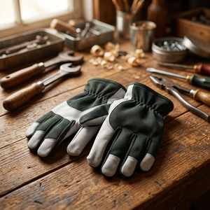 Gants de sécurité multi-usages JNA GROUP, bouts des doigts lisses, résistants à l'abrasion, poignet élastique tricoté, 12 oz, 28 cm, en polyester - Product Image 4