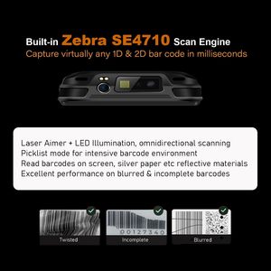 Archer Products Handheld Data <b>Terminal</b> Mobile Computer 1D 2D Barcode Scanner 3G 4G WiFi BT GPS Pistol Grip Design - Product Image 4