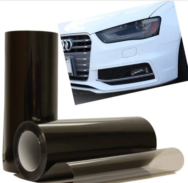 Cheap price red black green vinyl wrap car headlight tail light protection film