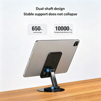 Support universel portable pour téléphone et tablette |   Support de bureau en métal ABS avec joint d'amortissement antidérapant