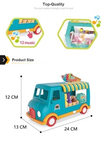 <span class=keywords><strong>Juguete</strong></span> de Cocina para Niños, Juego de Imitación de Camión de Comida Rápida con <span class=keywords><strong>Helados</strong></span>, con Música y Luz - Product Image 3