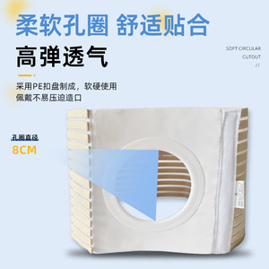 Ceinture abdominale en coton pur respirant et élastique pour la prévention post-chirurgicale de la hernie, ceinture de massage santé SMLXL - Product Image 4