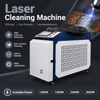 Machine de nettoyage au laser à fibre 1200W 1500W 2000W 3000W portable pour le nettoyage des soudures en aluminium et acier au carbone