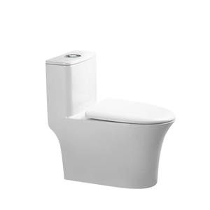 โถสุขภัณฑ์เซรามิกเฉาโจวแบบชิ้นเดียว ระบบไซฟอน 3 ลิตร แบบตั้งพื้น พร้อมท่อระบายน้ำขนาดใหญ่ สำหรับใช้ในบ้าน - Product Image 1