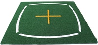 Tapis de frappe de golf intérieur portable en caoutchouc 1.5m x 1.5m bon marché pour practise et équipement d'entraînement