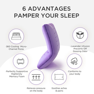 <span class=keywords><strong>Oreiller</strong></span> ergonomique en mousse à mémoire de forme, parfum lavande, pour la relaxation, le <span class=keywords><strong>sommeil</strong></span> et la ventilation, vente en gros - Product Image 2