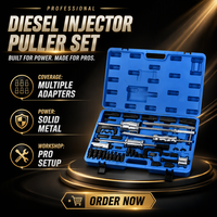 Kit d'extraction d'injecteurs diesel, extracteur d'injecteurs de carburant sur rail, ensemble de marteaux à inertie, outil d'extraction d'injecteurs bloqués
