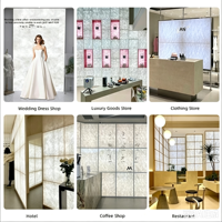 Panneau mural rétroéclairé LED personnalisé en papier Dupont A4, boîte à lumière avec cadre en aluminium, décoration de fond pour magasin de détail, éclairage ambiant diffus