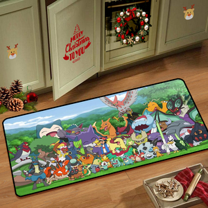 Tapis personnalisé imprimé avec des cartes Pokémon, des cartes Yugioh et des cartes Mewtwo, tapis de dessin animé irrégulier, tapis imprimé sur mesure, tapis design. - Product Image 6