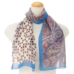 Chal de Otoño/Invierno para Mujer, Mezcla de Fibra de Cobre y Amoníaco, Estilo Indio, Flores Pintadas a Mano, Largo, Cálido, Ligero y Transpirable - Product Image 6