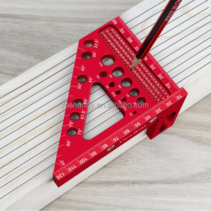 22.5-90 degrés multifonctionnel charpentier travail du bois outil de mesure trou carré règle de traçage pour bricolage OEM personnalisable - Product Image 4