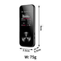 Reproductor de Música Mp4 de 2.0 Pulgadas con Descarga de Canciones, Pantalla Táctil LCD, Sonido HiFi sin Pérdidas, Grabadora con Radio FM, Batería de Larga Duración, Bluetooth 5.0