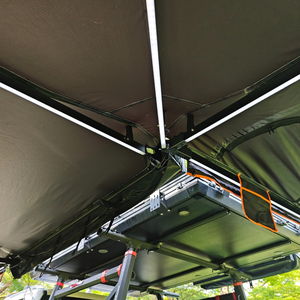 <span class=keywords><strong>Auvent</strong></span> latéral rétractable pour voiture, version étendue à 270 degrés, ouverture rapide, toit ouvrant, abri imperméable UV50+, support de toit - Product Image 3