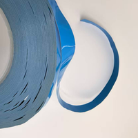 Ruban adhésif thermique conducteur bleu pour batterie, résistant à la chaleur, avec doublure en fibre de verre bleue