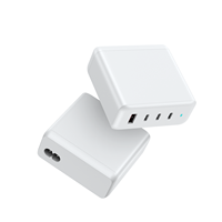 Pengisi Daya Cepat Dual-Port Gallium Nitride 100W USB-C/USB-A Berkualitas Tinggi untuk Tablet, Ponsel, Laptop 220V EPR
