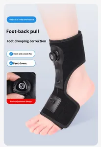 Néoprène Protection Professionnelle Pied Chute Support Bouton Réglable Résistance Bande Cheville Brace Orthèse Correcteur Pied Cheville - Product Image 2