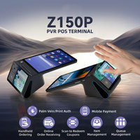 TPV Biométrico Sin Contacto con Reconocimiento de Palma para Clientes, con Android 14, Pantalla Dual de 8 Pulgadas, NFC y 4G para Comerciantes Móviles Z150P