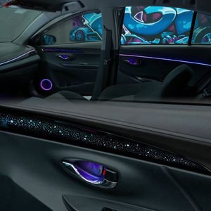 Kit d'éclairage ambiant SJC Auto 64 couleurs pour <span class=keywords><strong>Toyota</strong></span> Vios/<span class=keywords><strong>Yaris</strong></span> L/<span class=keywords><strong>Yaris</strong></span> 2014-2022, éclairage dynamique intérieur de voiture, symphonie LED - Product Image 2