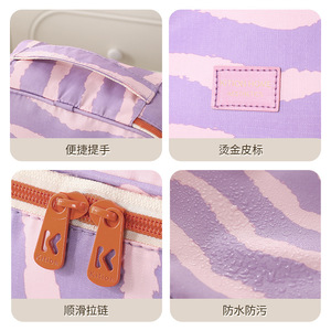 Toiletry <b>Bag</b> Rectangle Zipper Water Resistant For Cosmetics And Toiletries With Mesh Pocket Travel Size - Product Image 4