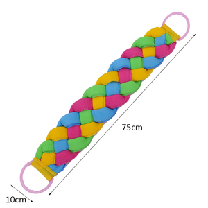Tira de frotar de baño de cuatro hebras trenzadas de doble cara para espalda, tipo toalla - Product Image 6