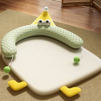 Cojín para Gatos y Perros, para Todas las Estaciones, Diseño Divertido con Ojos Grandes y Signo de Interrogación, para Sofá, Cama, Respaldo, Transpirable e Impermeable, para Interiores
