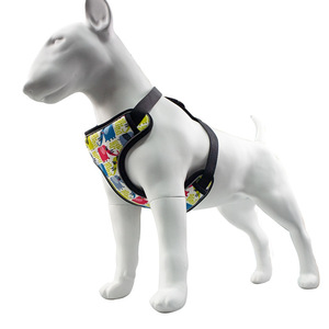 Arnés tipo chaleco de malla con estampado de transferencia térmica para perros medianos y grandes, para evitar que se escape. - Product Image 1