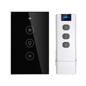 2/3 Way Dimmer WiFi RF Smart Light LED Wall Touch Timer Switch Relay Interruptor Smart Life Tuya Smart Home Automation System