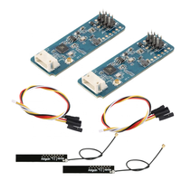 Hi-Link 2 piezas LD2450 24G Radar de onda milimétrica para seguimiento de movimiento humano y trayectoria, Módulo de sensor HLK-LD2450, Alcance 8M, Hogar Inteligente