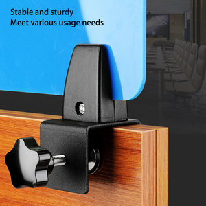 Abrazadera de pantalla de partición de escritorio de oficina moderna ajustable, soporte divisor extraíble de aluminio, soporte acrílico <span class=keywords><strong>para</strong></span> divisor de escritorio de cubículo - Product Image 4