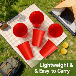 Offre Promotionnelle : Gobelets Réutilisables en Plastique Rigide de 16 oz pour Stades et Événements, Lavables au Lave-Vaisselle, Idéaux pour les Fêtes et les Jeux - Product Image 4