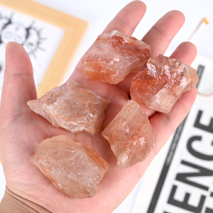 Wholesale High Quality Stones and Crystal Rough Stone Red <b>Fire</b> Quartz Raw Stones Crystal Decoration - Product Image 3