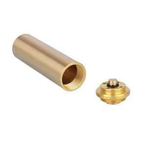 aluminum custom cnc brass copper 18650 battery metal tube