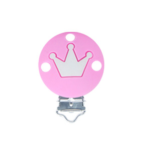 Clip de dentition en silicone pour bébé, en forme de couronne, matériau sûr et rond pour filles de 0 à 24 mois - Product Image 3