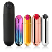 Wiederaufladbares Mini-Jumping-Ei mit starker Vibration, buntes Bullet-Vibrator-Sexspielzeug für Frauen