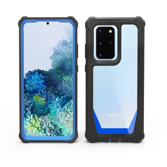 Most Popular Designs Soft TPU Side PC Matte Back Mobile Phone Covers for Samsung S20