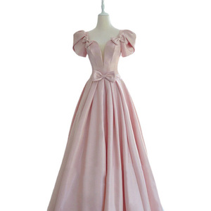 Pink Ball Gown Evening Dress Sweetheart Neckline Satin Long Women's Formal Wear Party Wedding Graduation Dress - Product Image 5