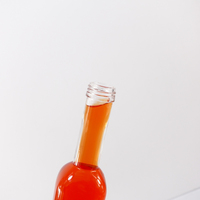 La bouteille en verre transparente de haute qualité de 250ml accepte la bouteille de vin d'eau de luxe personnalisée avec échantillon gratuit pour le stockage d'alcool de vodka