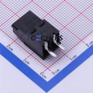 DB129V-5.0-2P-BK-S Screw Terminal Block Through hole Component (THT),P=5mm Connector 1x2P 5mm Black Through Hole - Product Image 2