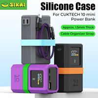 Étui de protection en silicone SIKAI pour batterie externe CUKTECH 10 Mini 55W 10000mAh, coque antichoc et anti-rayures