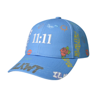 Casquette de baseball personnalisée avec impression intégrale, non structurée, 6 panneaux, broderie, design de luxe