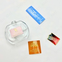 Autocollant de logo d'estampage d'or personnalisé imperméable à l'eau adhésif en aluminium bon marché pour bougies étiquettes de parfum étiquettes d'emballage de photos