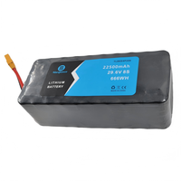 Paquete de Baterías de Estado Sólido Sinxpower 8S5P INR21700 29.6V 22500mah P45B, Tasa de Descarga de 10C, 800 Ciclos para FPV de 13-17 Pulgadas