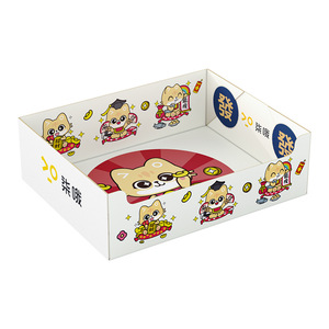 กล่องทรายแมวทรงสี่เหลี่ยมผืนผ้า 38x29x12 ซม. แบบกึ่งปิด สำหรับแมวโต ห้องน้ำสัตว์เลี้ยง แบบใช้แล้วทิ้ง พับได้ ใช้กลางแจ้ง - Product Image 1