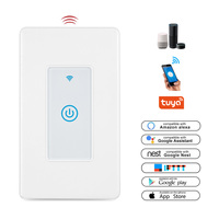 Interrupteur tactile intelligent LEDEAST DS-123 1 Gang Tuya pour la maison, compatible avec Alexa, Google et Wifi, interrupteur intelligent US
