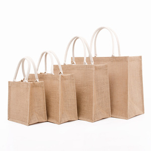<strong>Wholesale</strong> <strong>Jute</strong> <strong>Tote</strong> <strong>Bag</strong> 15 Size Customized DIY Promotion Shopping <strong>Bag</strong> Ladies Eco-friendly Reusable Daily Hand <strong>Bag</strong> - Product Image 1