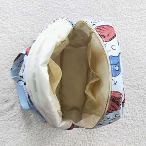 Mochila con estampado de béisbol de lona con correa ajustable para niños Mochilas escolares de alta calidad 'Regreso A LA escuela' Listo para enviar - Product Image 2