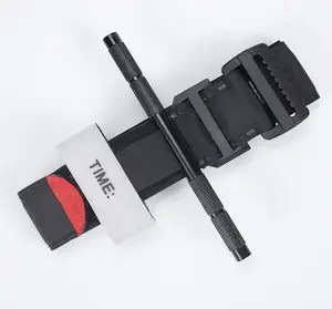 Garrot médical d'extérieur facile et rapide avec tige métallique, arrêt d'urgence des saignements - Product Image 1