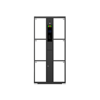 Casier intelligent à écran tactile 6 portes avec intégration API pour votre application, armoire électronique intelligente pour cabine d'essayage