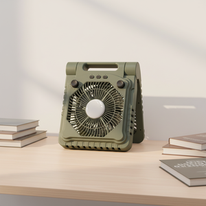 Ventilateur <span class=keywords><strong>d</strong></span>'été noir rechargeable pour l'extérieur, classe A, pour bureau, avec retour et remplacement garantis - Product Image 1